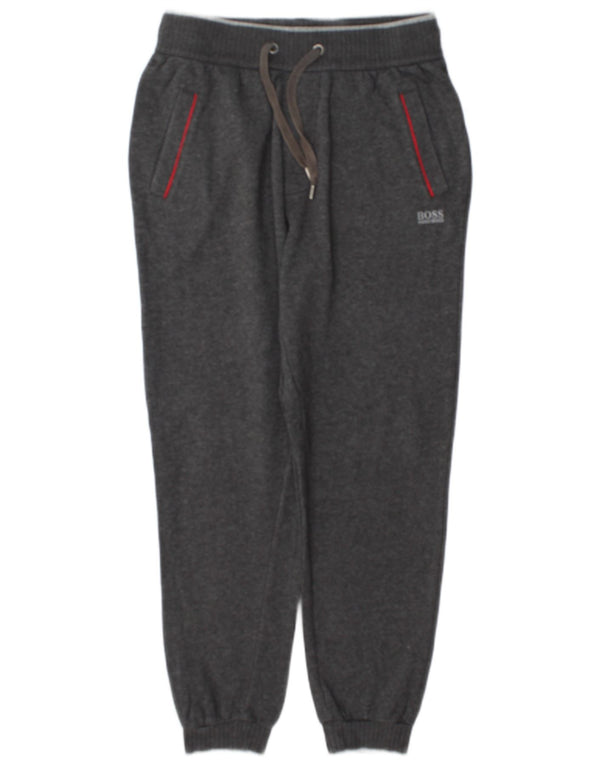 Pantaloni da tuta da uomo Hugo Boss Joggers piccoli in cotone chiazzato grigio