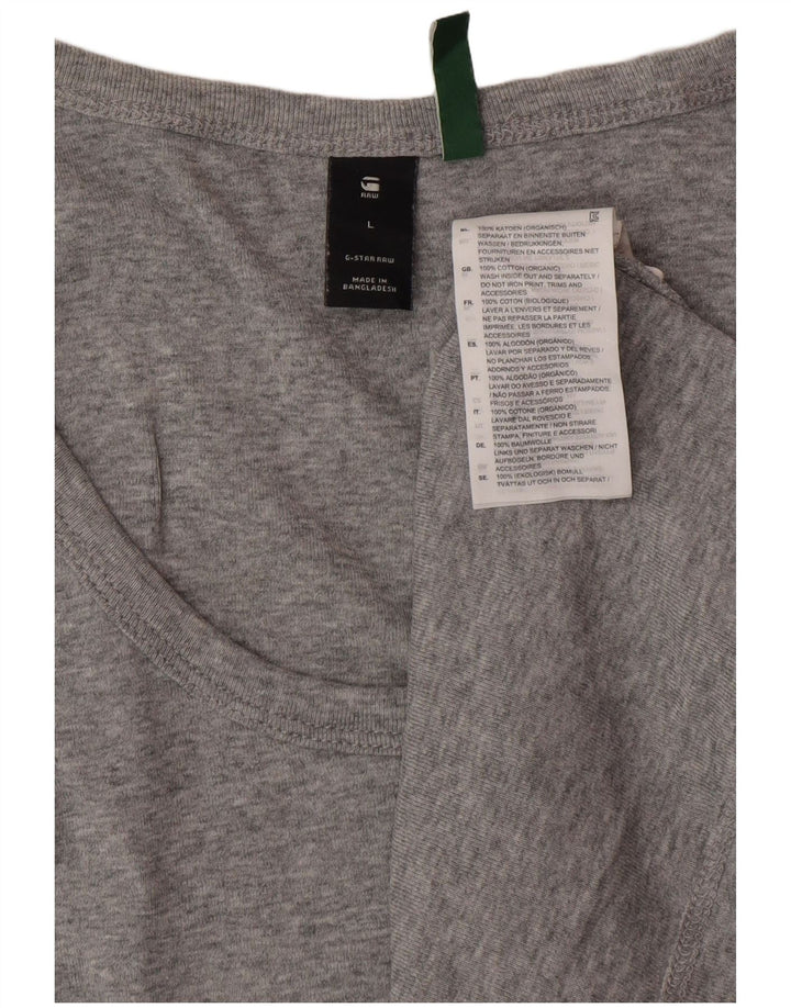 Canotta da uomo G-STAR grande in cotone grigio