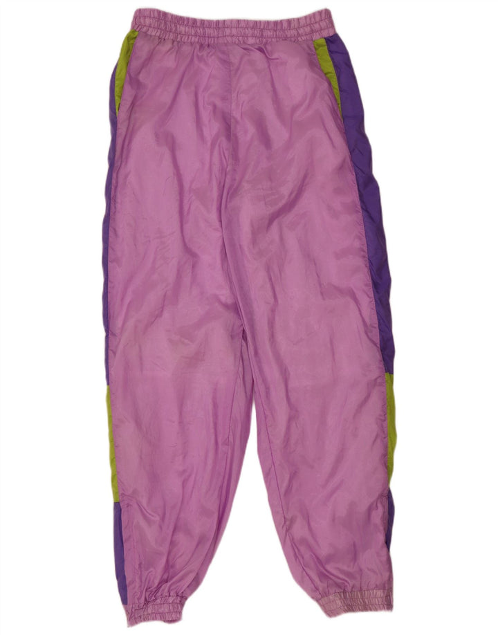 VINTAGE Pantaloni da tuta da uomo Joggers Viola medio Colorblock