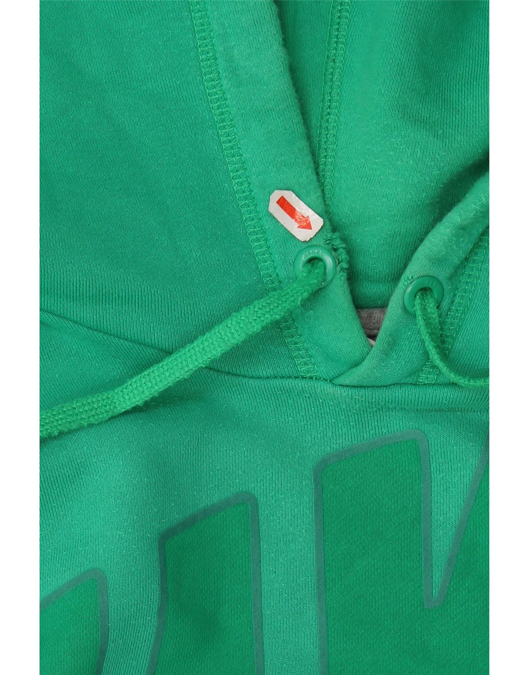 Felpa con cappuccio grafica Nike da uomo in cotone verde medio