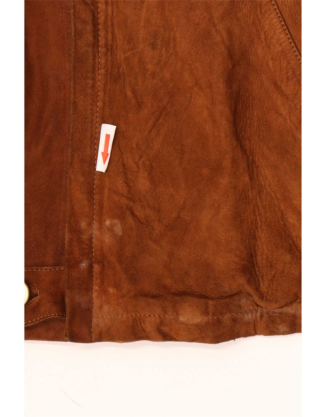 Giacca vintage in pelle scamosciata da uomo UK 38 Marrone medio