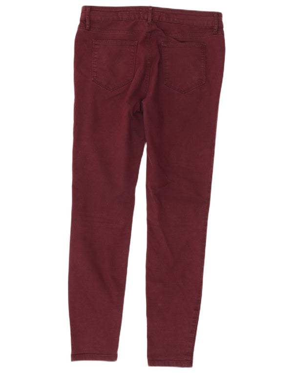 Jeans Jegging da donna Fat Face UK 12 Medio W32 L29 Cotone bordeaux
