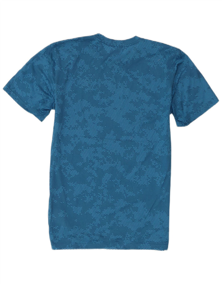 T-shirt Nike Dri Fit da uomo, piccola, in poliestere mimetico blu