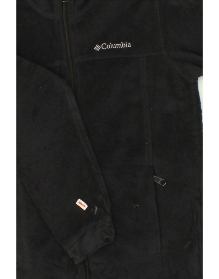 COLUMBIA Boys Fleece Jacket 10-11 Years Medium  Black Polyester Vintage Columbia and Second-Hand Columbia from Messina Hembry 