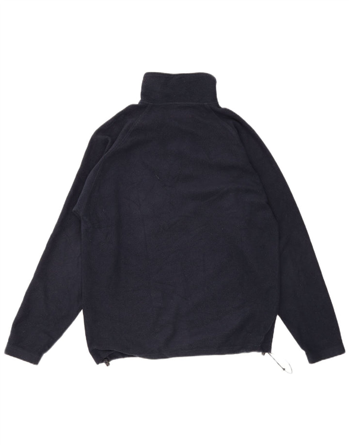 Maglione in pile da uomo KAPPA con zip e collo medio blu navy