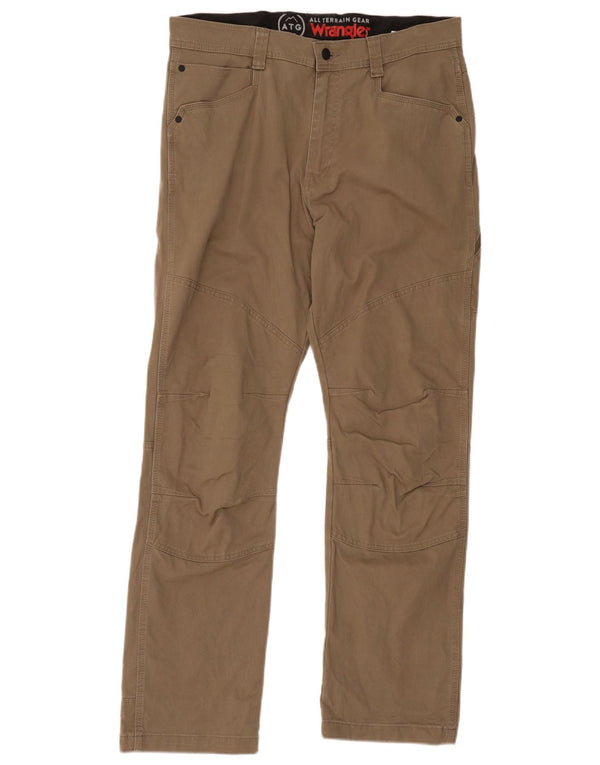 Pantaloni cargo dritti da uomo Wrangler W34 L32 in cotone beige