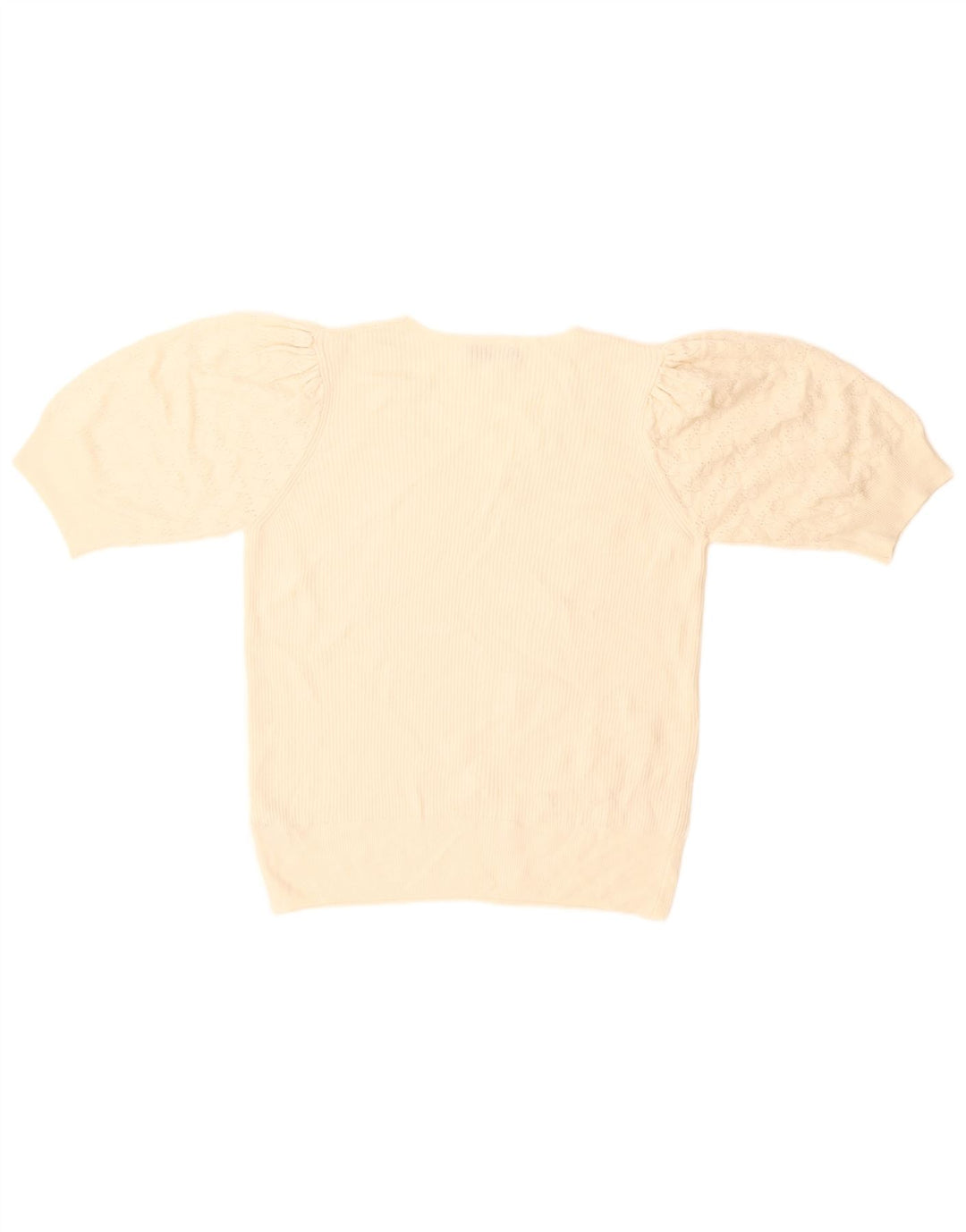 Maglione maglione con scollo a V da donna Marks & Spencer UK 14 medio bianco sporco