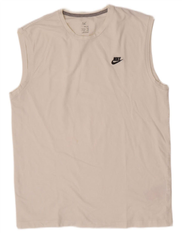 Canotta da uomo Nike UK 42/44 grande cotone bianco