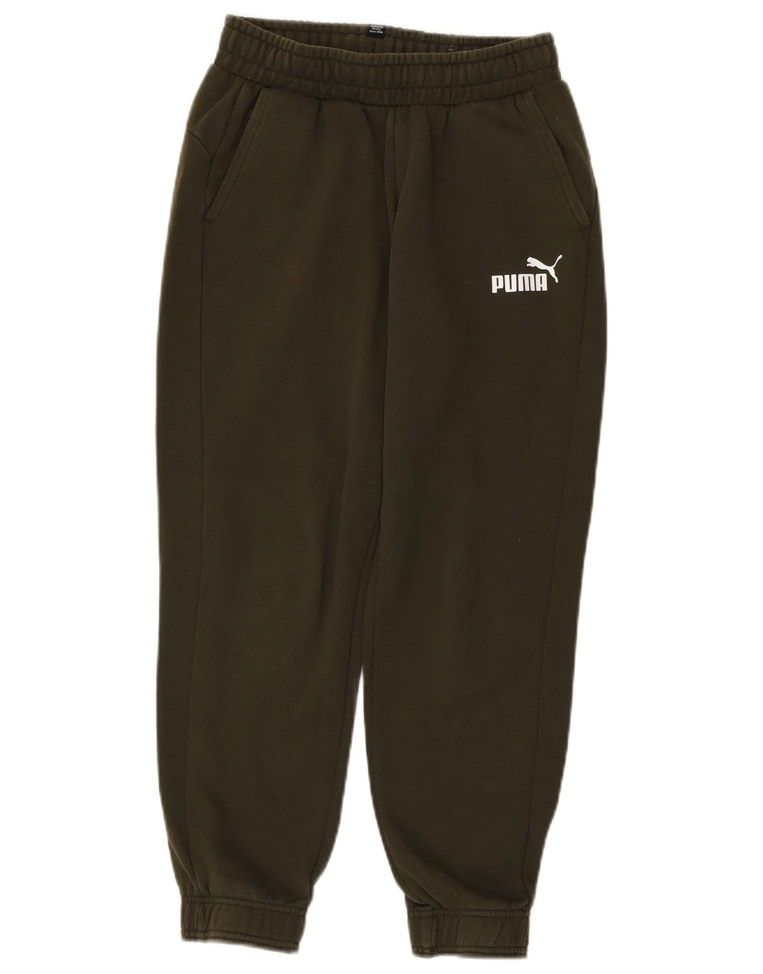 Pantaloni della tuta da ragazzo PUMA Joggers 13-14 anni in cotone kaki