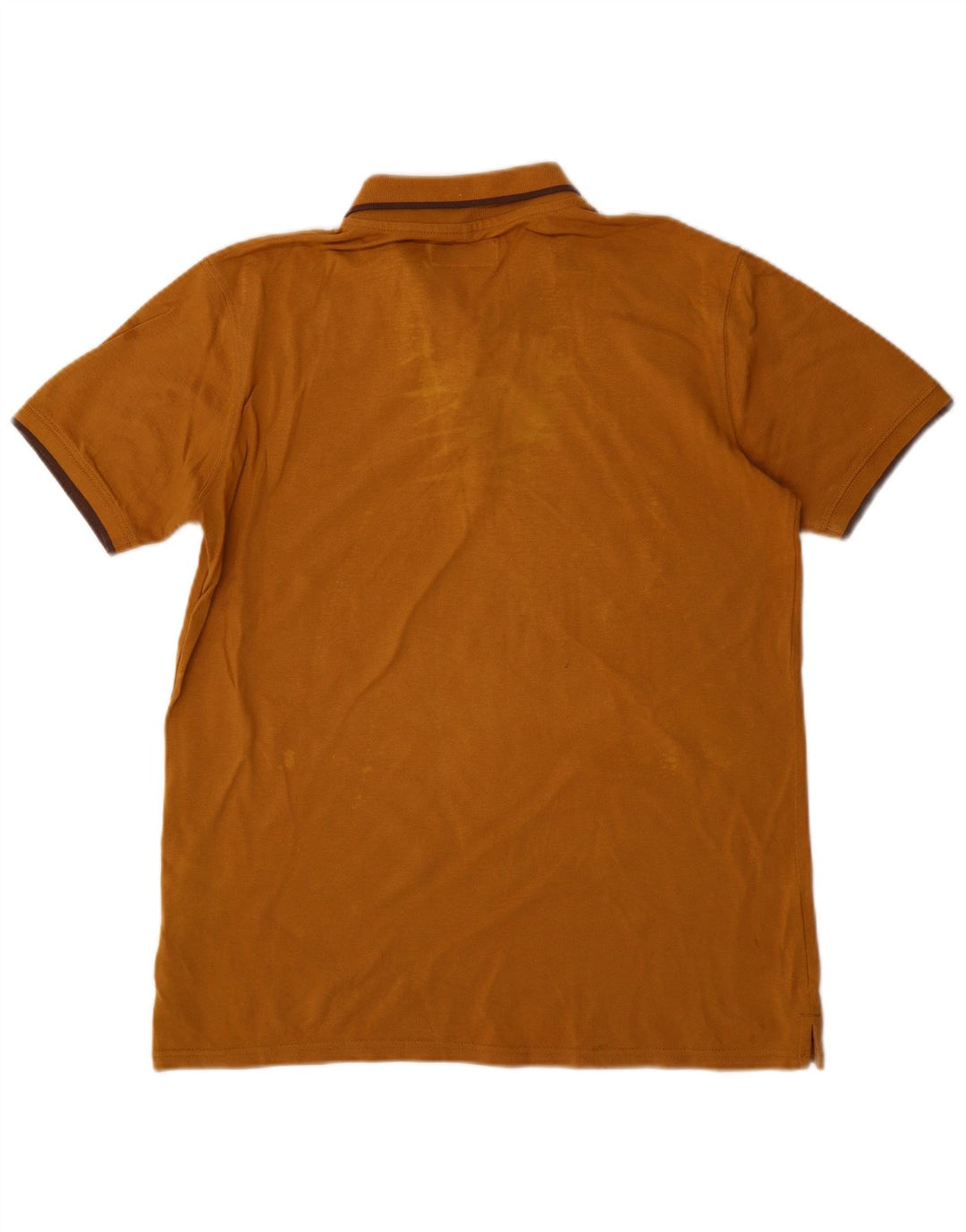 Polo Carrera da uomo vestibilità regolare grande in cotone giallo
