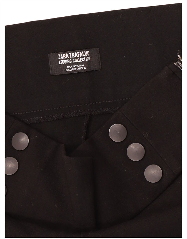 Pantaloni casual slim da donna Zara grandi W32 L29 neri