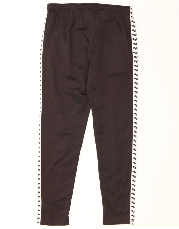 Pantaloni da tuta con grafica ARENA da uomo, poliestere color block medio nero