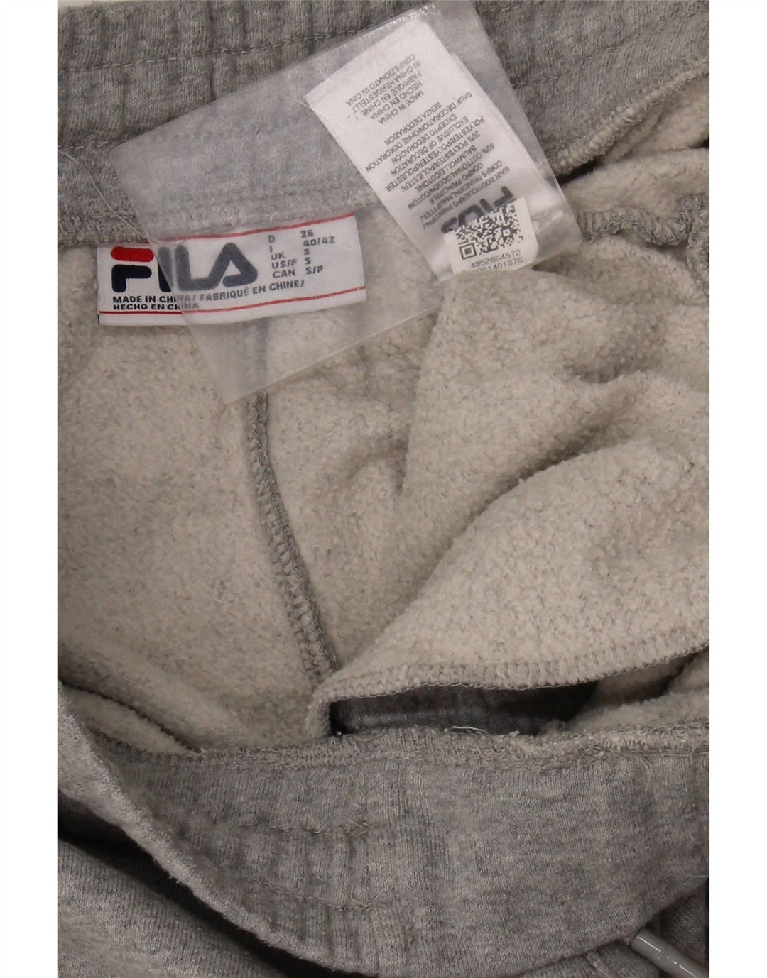 Pantaloni da tuta da uomo FILA Joggers piccoli in cotone grigio