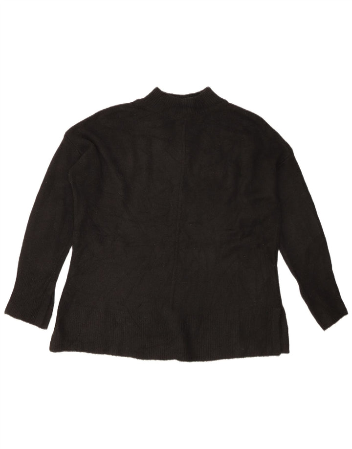 Maglione maglione a collo alto da donna Marks & Spencer UK 14 medio nero