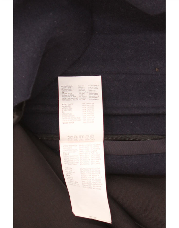 GEOX Giacca da uomo Respira Utility UK 42 XL Lana blu navy