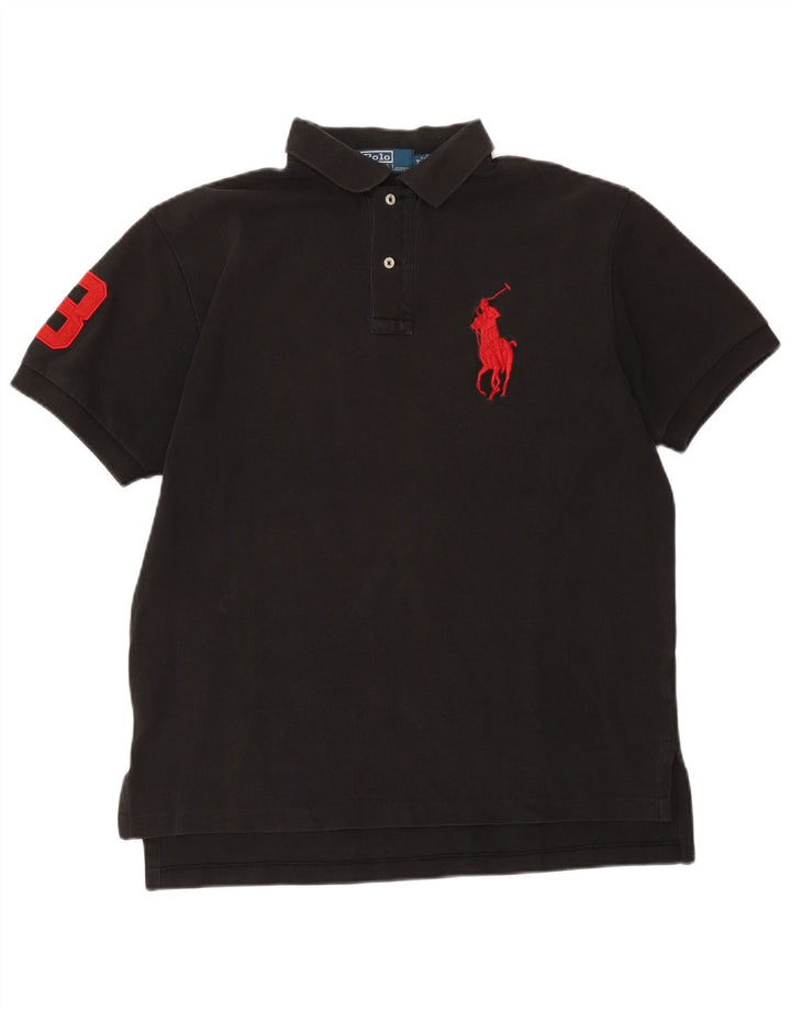 Polo Ralph Lauren Camicia grafica da uomo in cotone nero medio