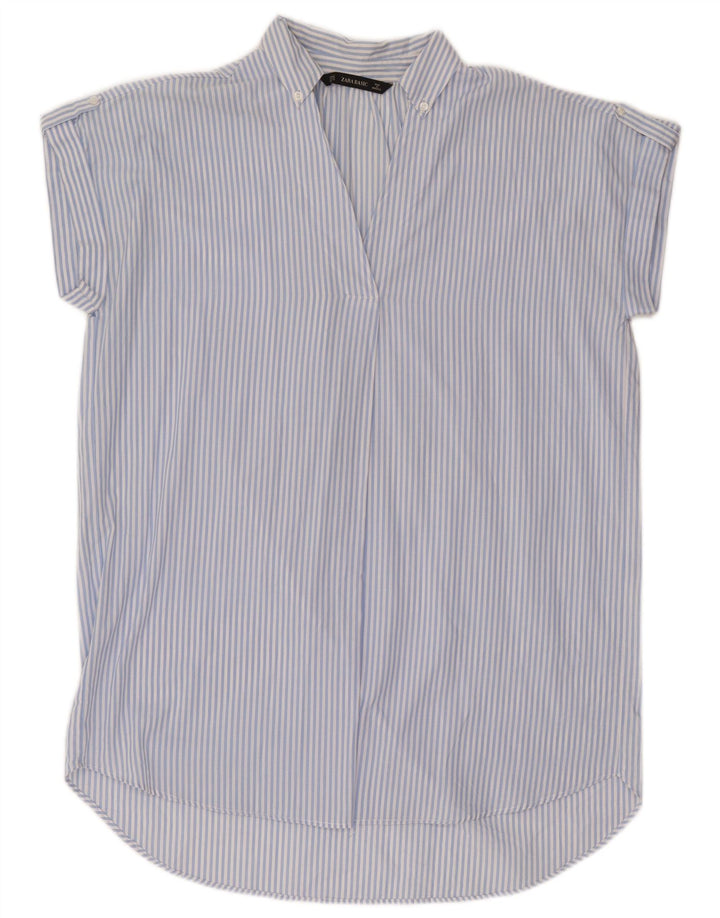 Abito a tunica oversize da donna Zara UK 14 gessato blu medio