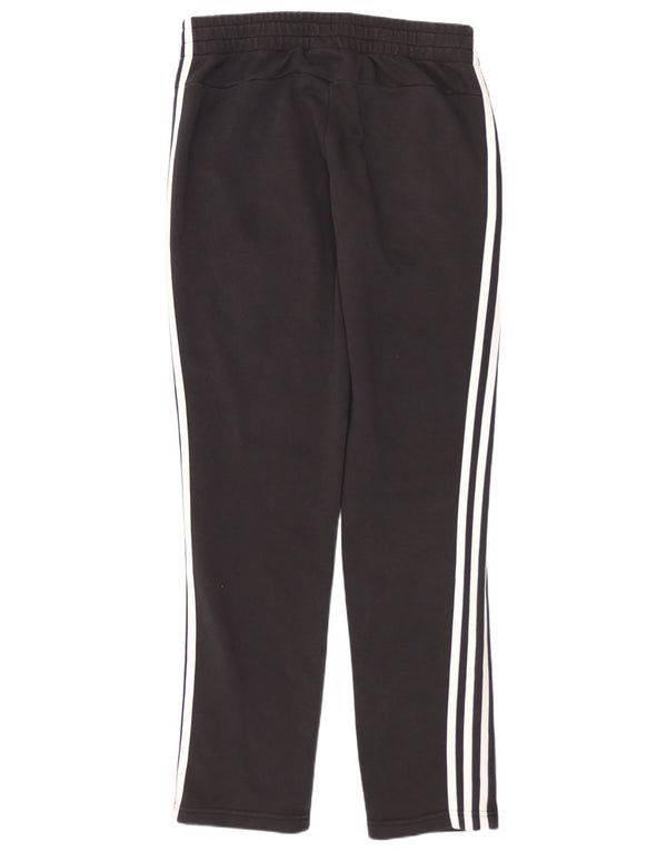 Pantaloni della tuta da donna Adidas UK 12/14 cotone nero medio