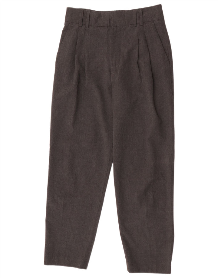 Pantaloni da abito con pegging da donna Zara EU 36 XS W26 L26 Poliestere grigio