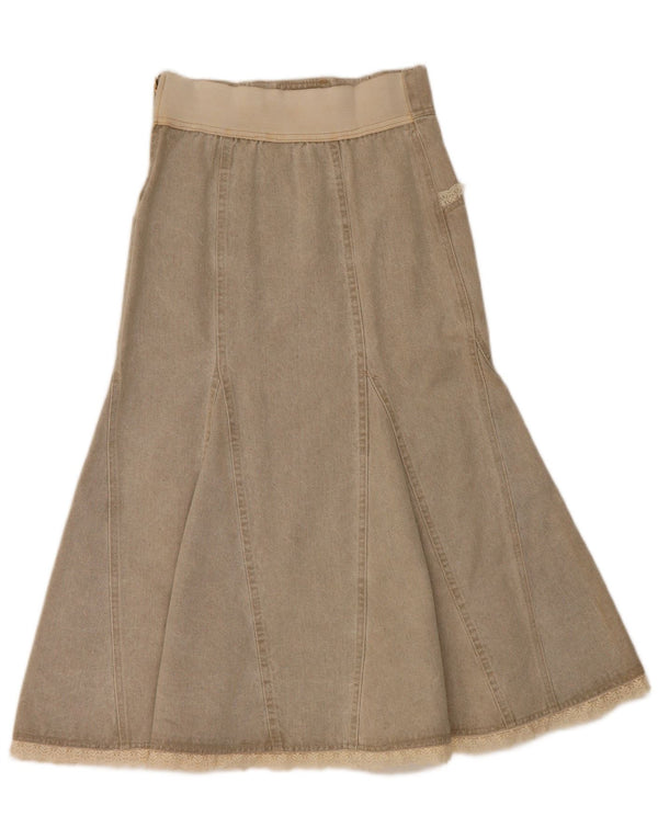 Gonna a tromba in denim per ragazze Laura Biagiotti 12-13 anni W26 Cotone verde