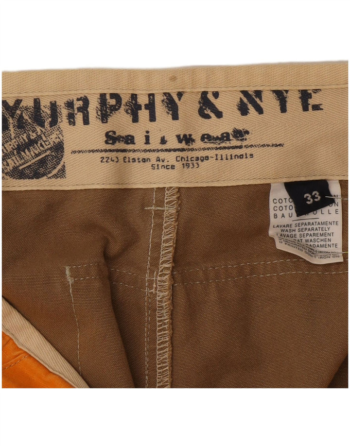 Pantaloncini da vela da uomo Murphy & Nye W33 Cotone color block arancione medio