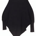 Maglione Zara da donna oversize asimmetrico con scollo a barca UK 10 piccolo nero