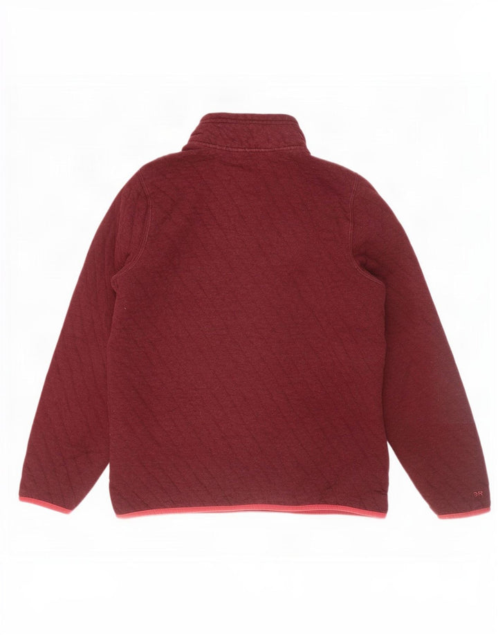 Felpa da donna con collo abbottonato Orvis, UK 14, cotone marrone medio medio
