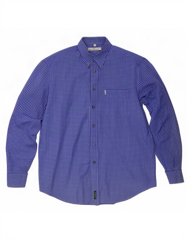 Camicia da uomo Ben Sherman a quadretti blu medio