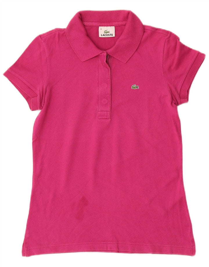 Polo da donna LACOSTE taglia 38 cotone rosa medio