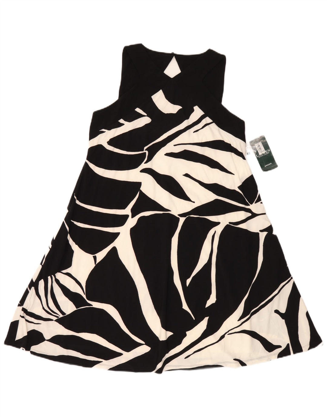 Abito a trapezio da donna con motivo astratto Ralph Lauren US 8 medio nero