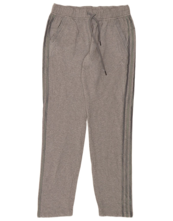Pantaloni della tuta da donna Adidas UK 14 Large Grigio Cotone