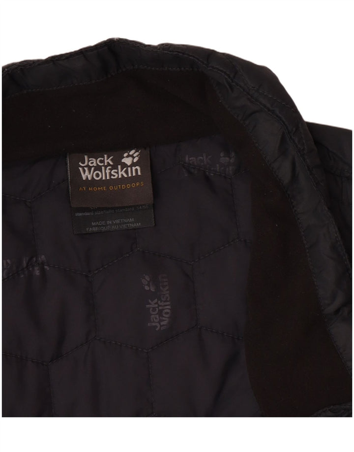 Giacca trapuntata fodera da uomo Jack Wolfskin UK 44/46 XL Blocco colore grigio
