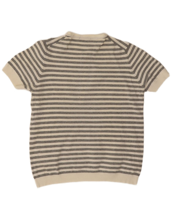 Polo da uomo Zara a righe grandi grigie