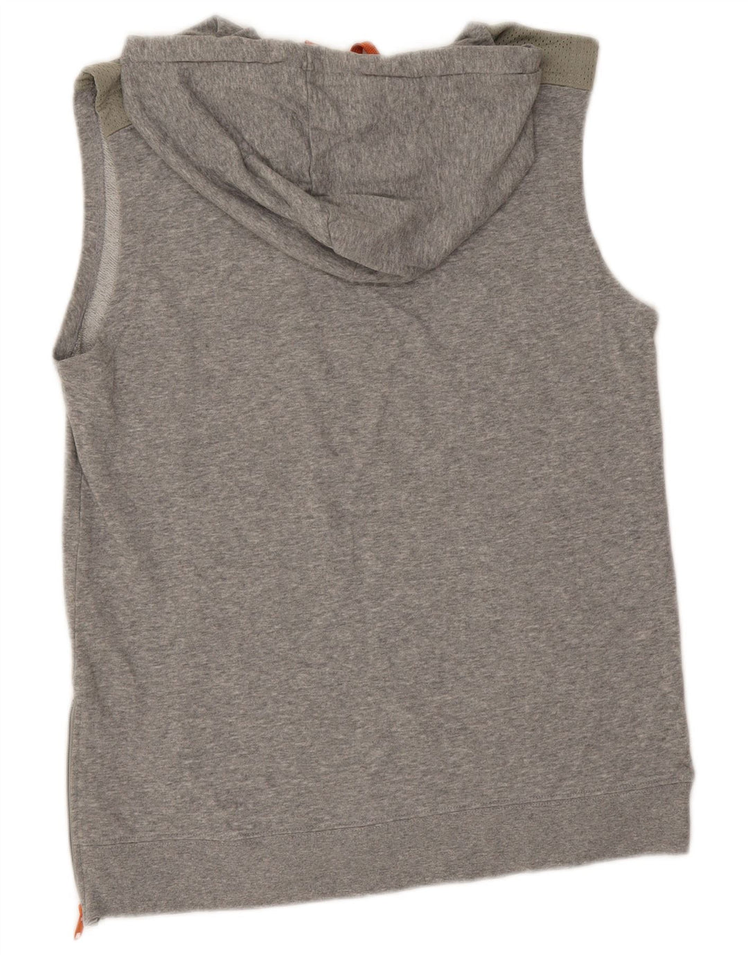 Maglione con cappuccio senza maniche da uomo Starter in cotone grigio medio