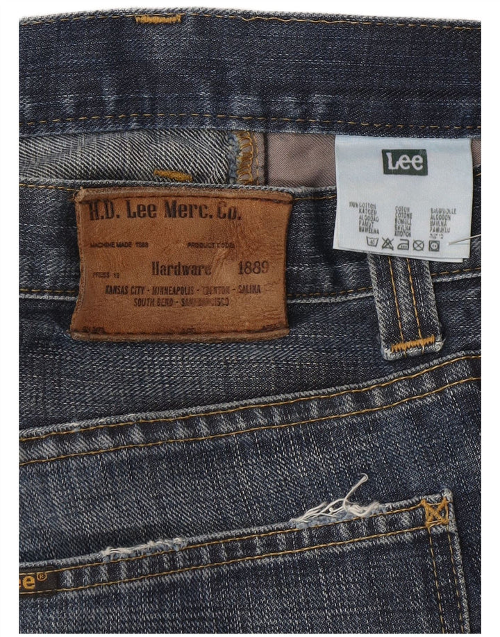 Jeans dritti Flint da donna Lee W30 L30 cotone blu