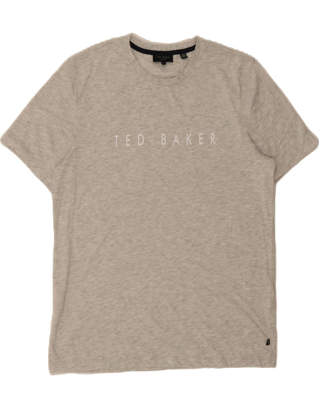 TED BAKER Mens Graphic T-Shirt Top Size 4 Large Grey Cotton Vintage Ted Baker and Second-Hand Ted Baker from Messina Hembry 
