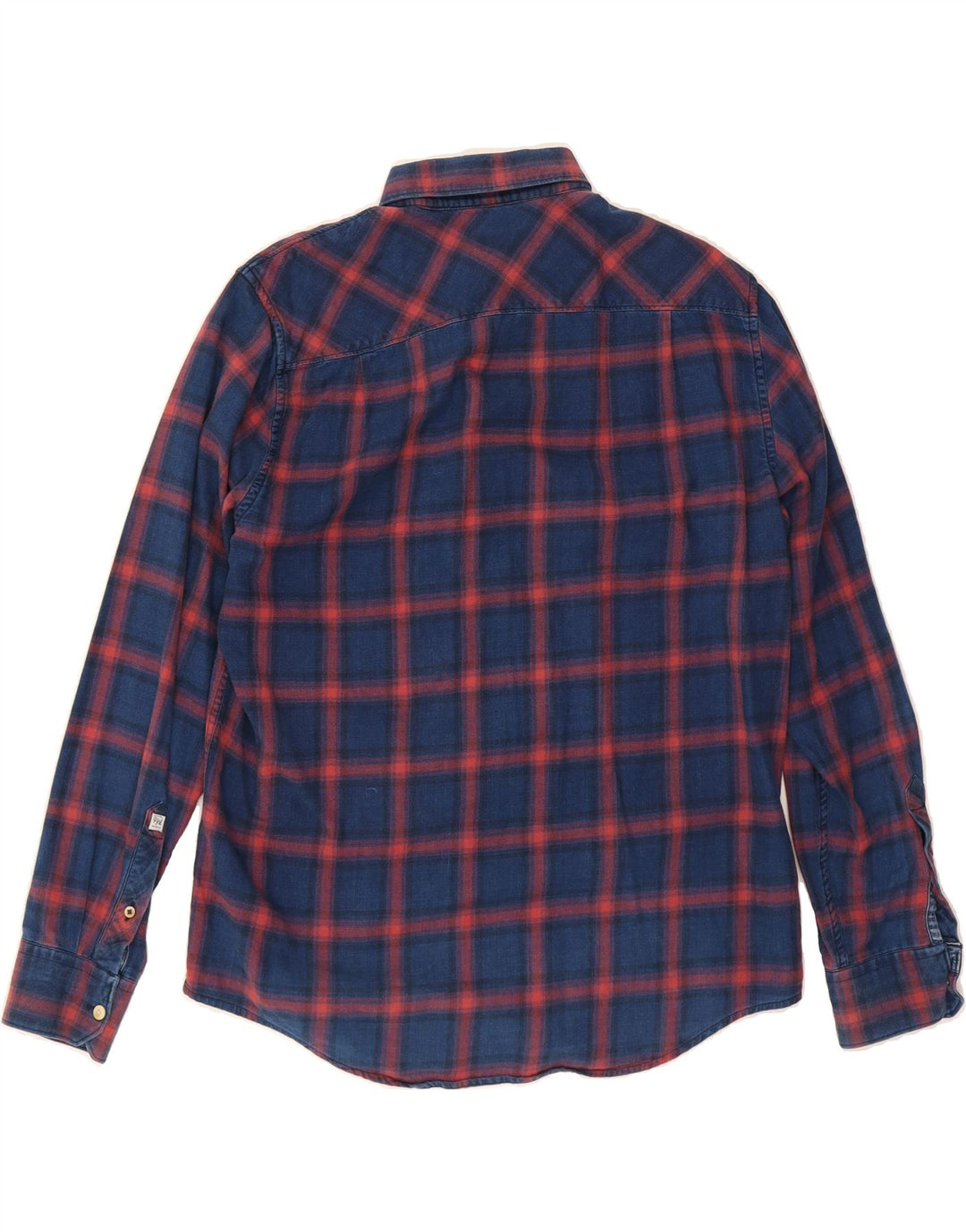 PEPE JEANS Mens Shirt Large Blue Check Cotton Vintage PEPE Jeans and Second-Hand PEPE Jeans from Messina Hembry 