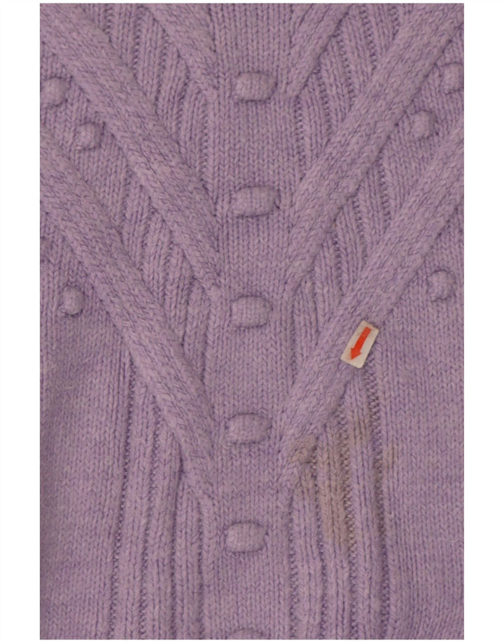 Maglione maglione a collo alto da donna Marks & Spencer UK 14 Viola medio