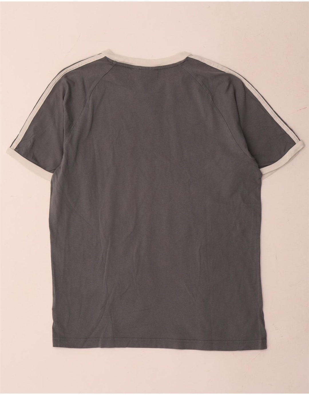 T-shirt da uomo Adidas Top in cotone grigio medio