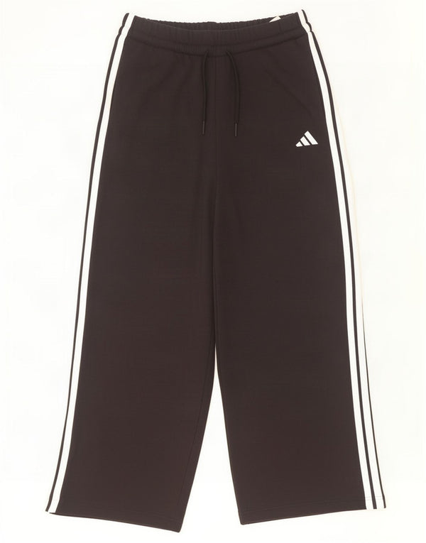 Pantaloni da tuta da donna Adidas a gamba larga UK 16/18 Large Nero Cotone