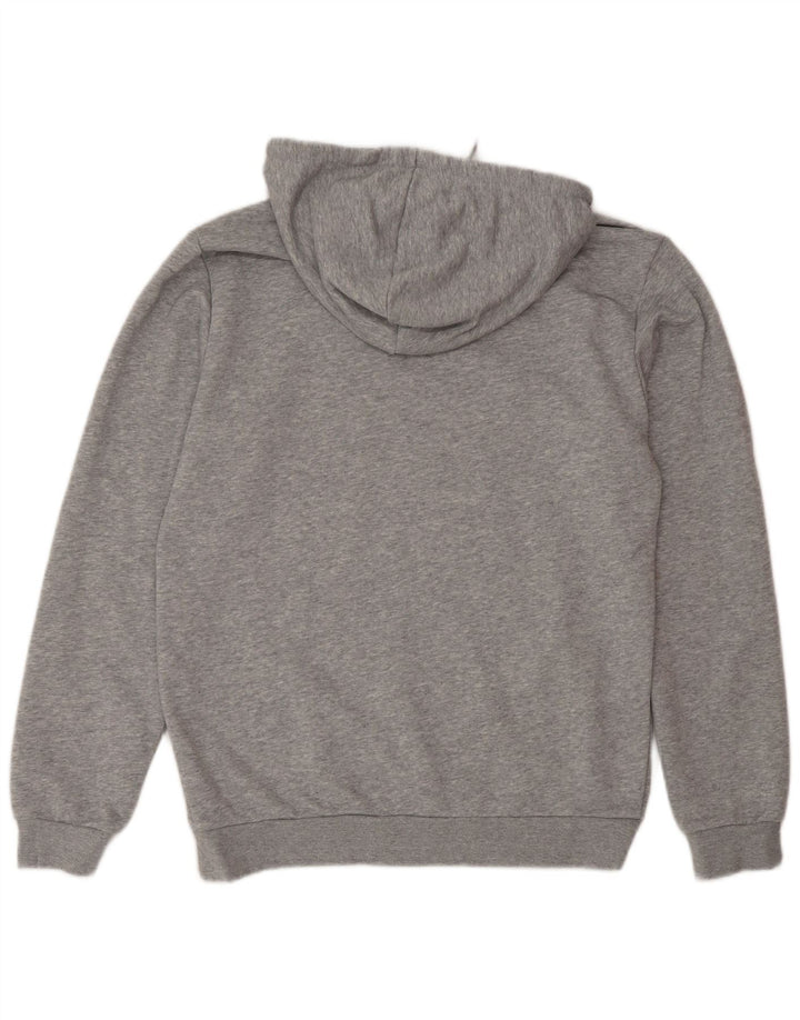 Maglione con cappuccio grafico da uomo ADIDAS piccolo in cotone grigio