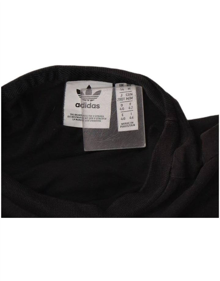 T-shirt grafica da donna Adidas Top UK 14 media nera