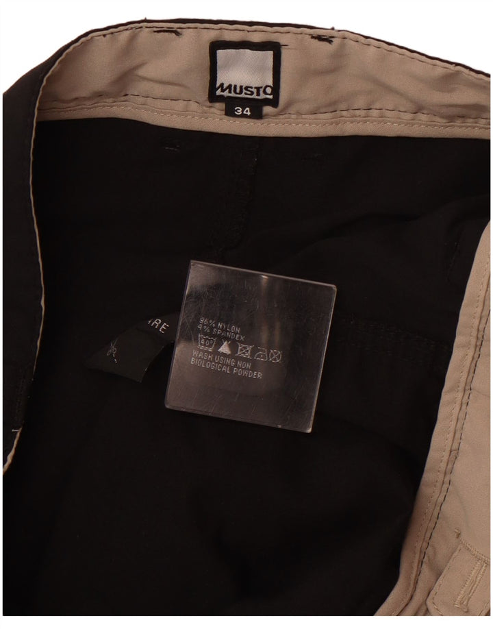 Musto Pantaloncini cargo Evolution da uomo W34 Large Nylon nero