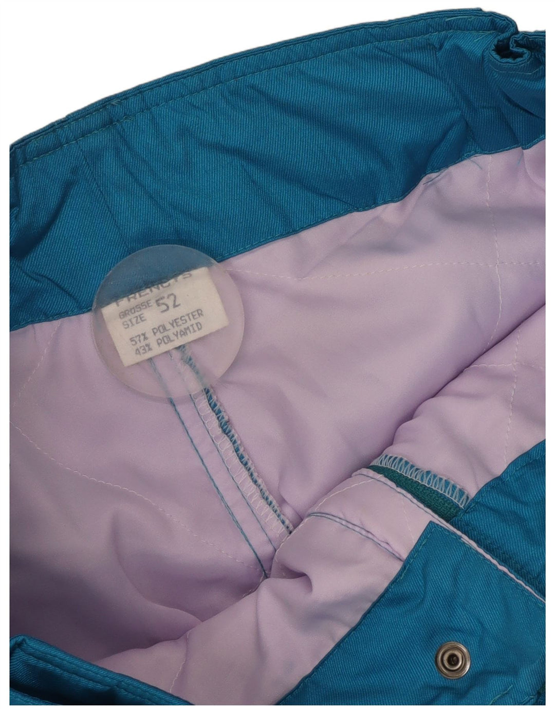 Pantaloni da sci da jogging da uomo vintage IT 52 Large Blue Poliestere