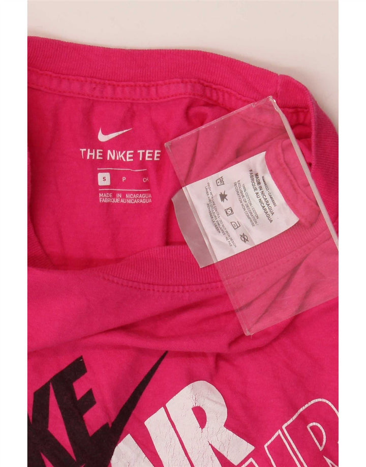T-shirt grafica da uomo Nike Top Small in cotone rosa