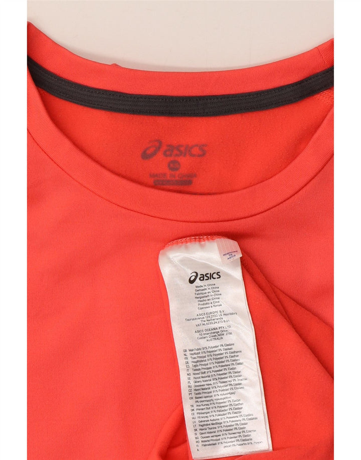 Maglia a maniche lunghe da donna Asics UK 6 XS poliestere color block rosa