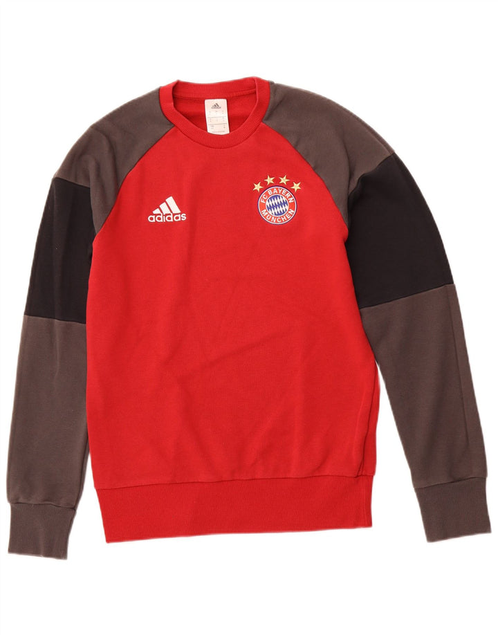 Felpa ADIDAS da uomo FC Bayern Munchen, piccola rossa, color block