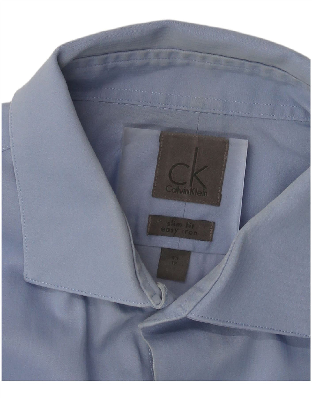 Camicia slim fit da uomo Calvin Klein taglia 43 17 XL blu