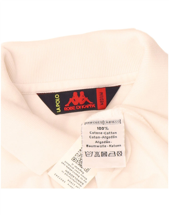 Polo Kappa Uomo Cotone Medio Bianco