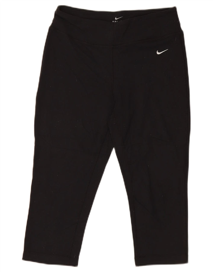 Leggings Nike Dri Fit Capri da donna UK 14 medio nero in poliammide